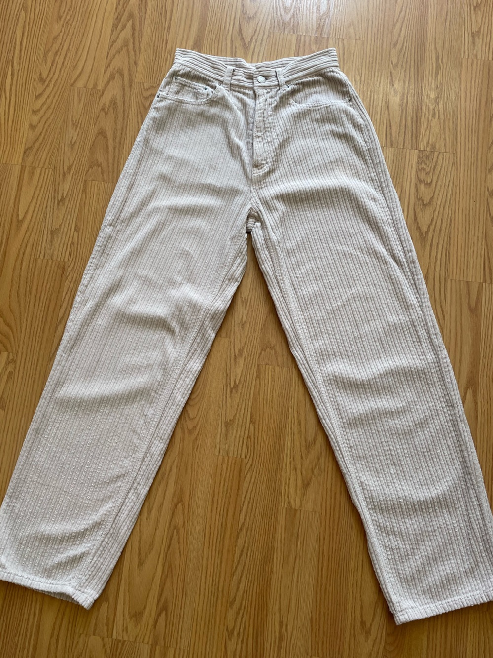 BDG Cream Ribbed Corduroy Pants Size 27
